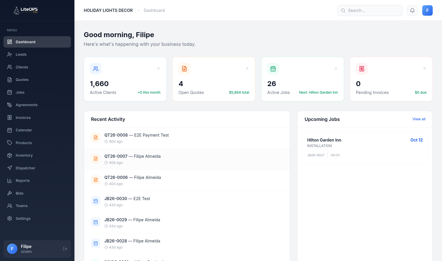 Team Dashboard