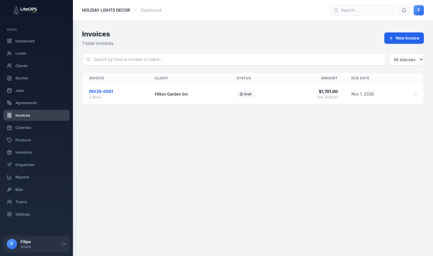 Invoicing & Payments
